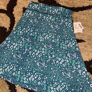 LuLaRoe Azure Flare Skirt LARGE